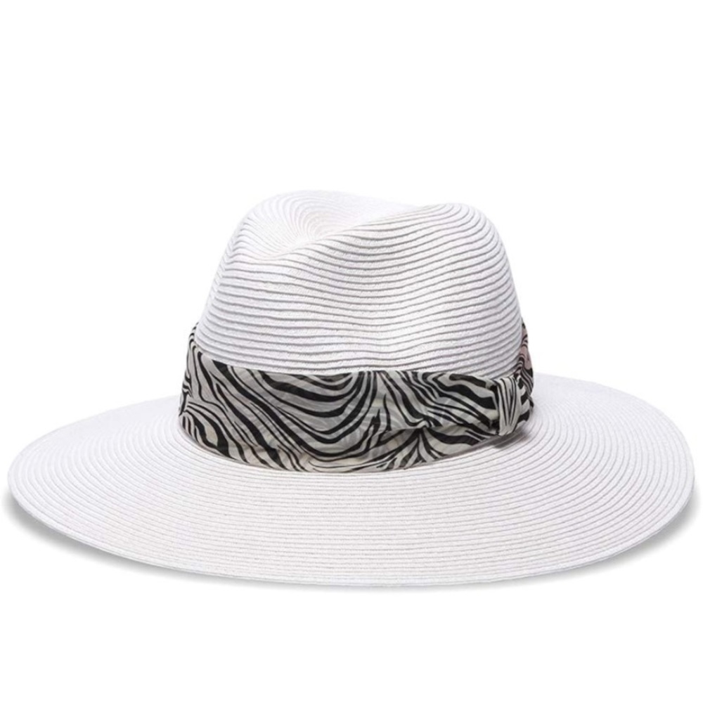 Physicians Endorsed Smithsonian Safari Adjustable Hat White/Zebra One Size UPF50